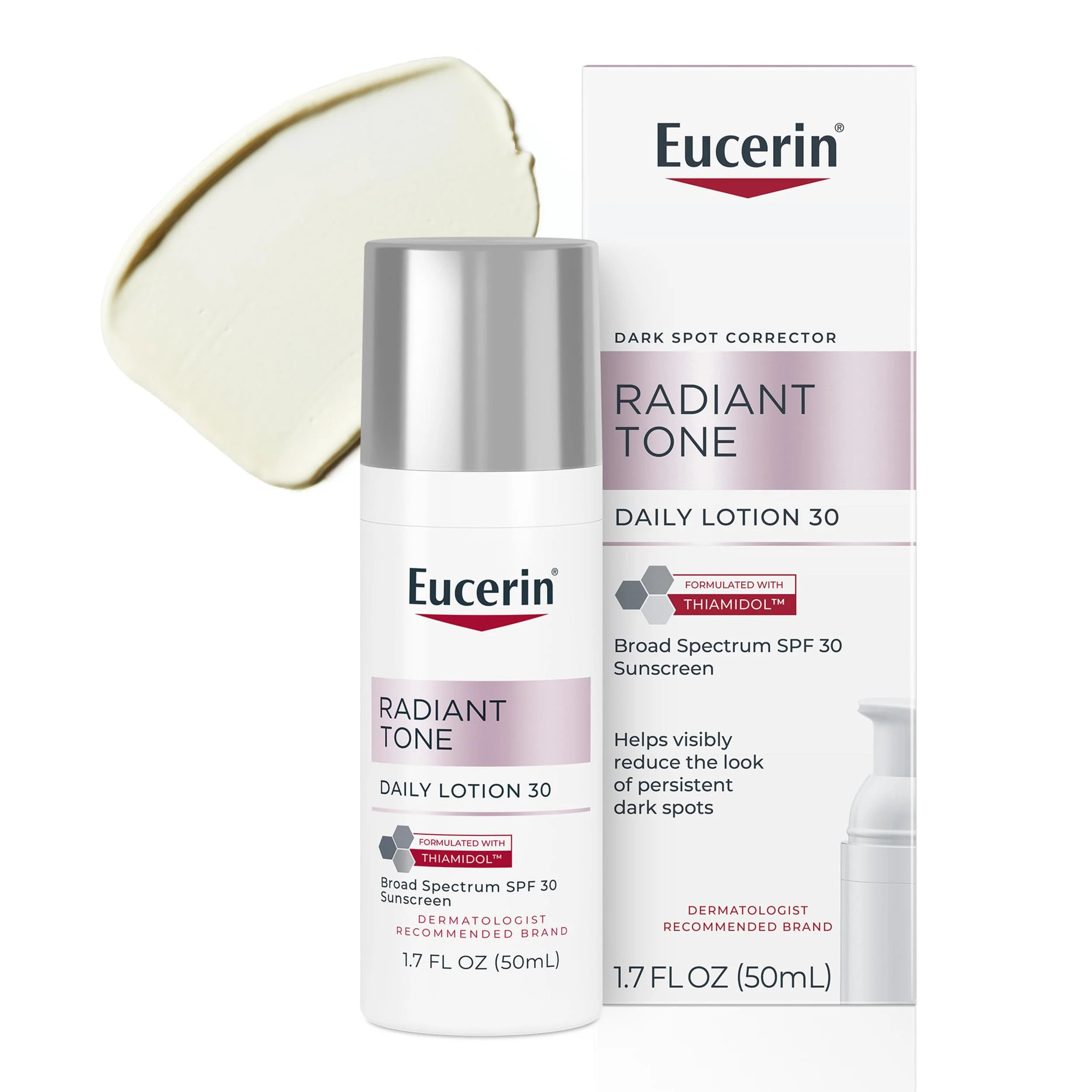 Responsible Eucerin Radiant Tone Daily Face Lotion with SPF 30 Dark Spot Corrector with Thiamidol Face Moisturizer All Skin Types 1.7 Fl Oz Bottle Effective