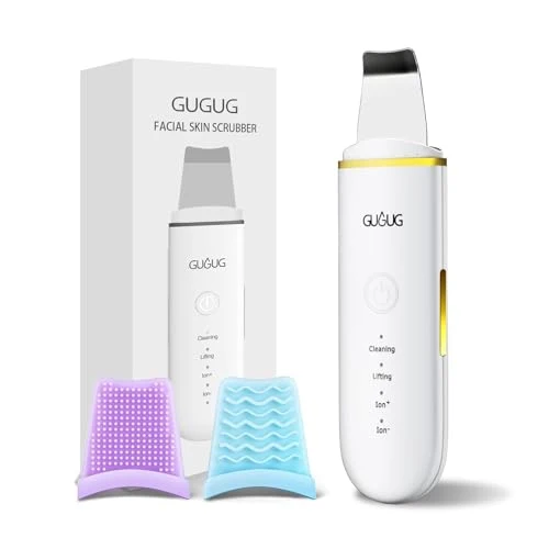 Specialty GUGUG Skin Scrubber Spatula Pore Cleaner Blackhead Remover 4 Modes White Enhanced