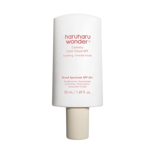 Proven haruharu wonder Centella Calm Cloud Face Sunscreen Broad Spectrum SPF 60 1.69 fl oz Korean Sunscreen No White Cast Hyaluronic Acid Ceramide Professional