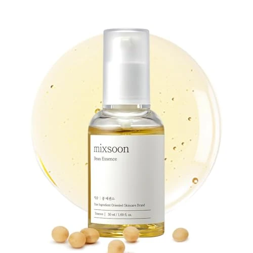 Relaxed mixsoon Bean Essence Korean Skin Care Gentle AHA Exfoliating Essence for Glass Skin Glow Hydrating Face Serum with Fermented Bean Smooth Skin 50ml Professional