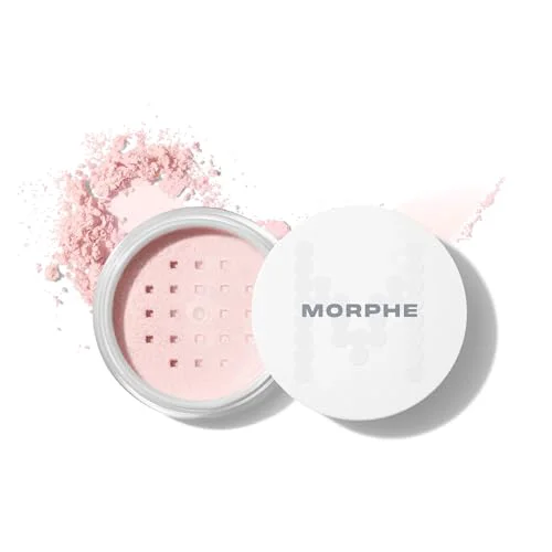 Next-Generation Morphe Bake Set Brightening Setting Powder - Lightweight Talc- Loose Powder for Face Makeup with a Soft Natural Finish - Minimizes Shine Effective