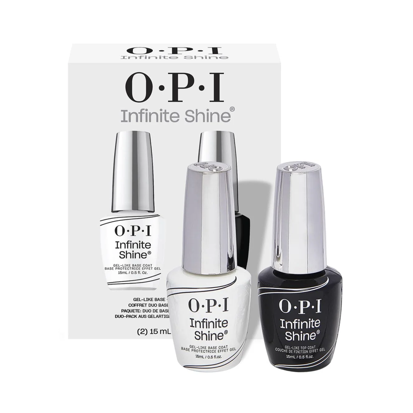 Responsible OPI Infinite Shine 2PC Base Coat Top Coat Duo Pack Long Wear Nail Polish Value Set Protects Nails High Shine Gloss Eco-Friendly