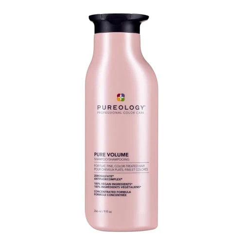 Smooth Pureology Pure Volume Shampoo - Enhances Volume and Movement Lightweight Shampoo for Fine Flat Color Treated Hair Sulfate- Vegan 9 Fl Oz Fashionable