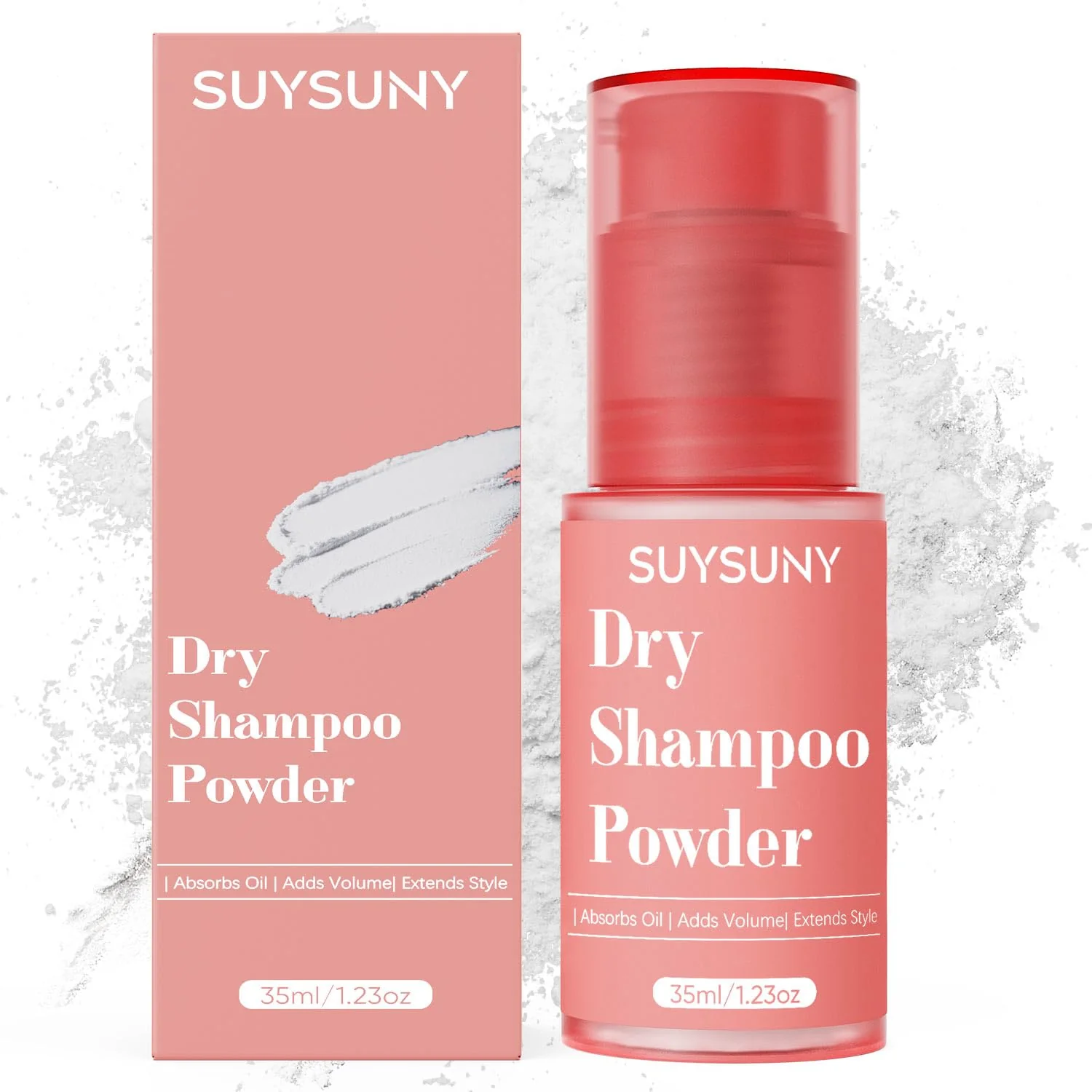 Fine Crafted Dry Shampoo Powder for Women and Men 1.23oz Travel Size Waterless Dry Shampoos Spray for Thick Fine Dry Oily Hair Non Aerosol Dry Volumizing Shampoo Clean