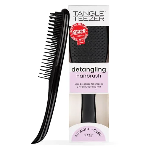Smart Tangle Teezer Detangler Brush Straight to Wavy Liquorice Black Comfortable