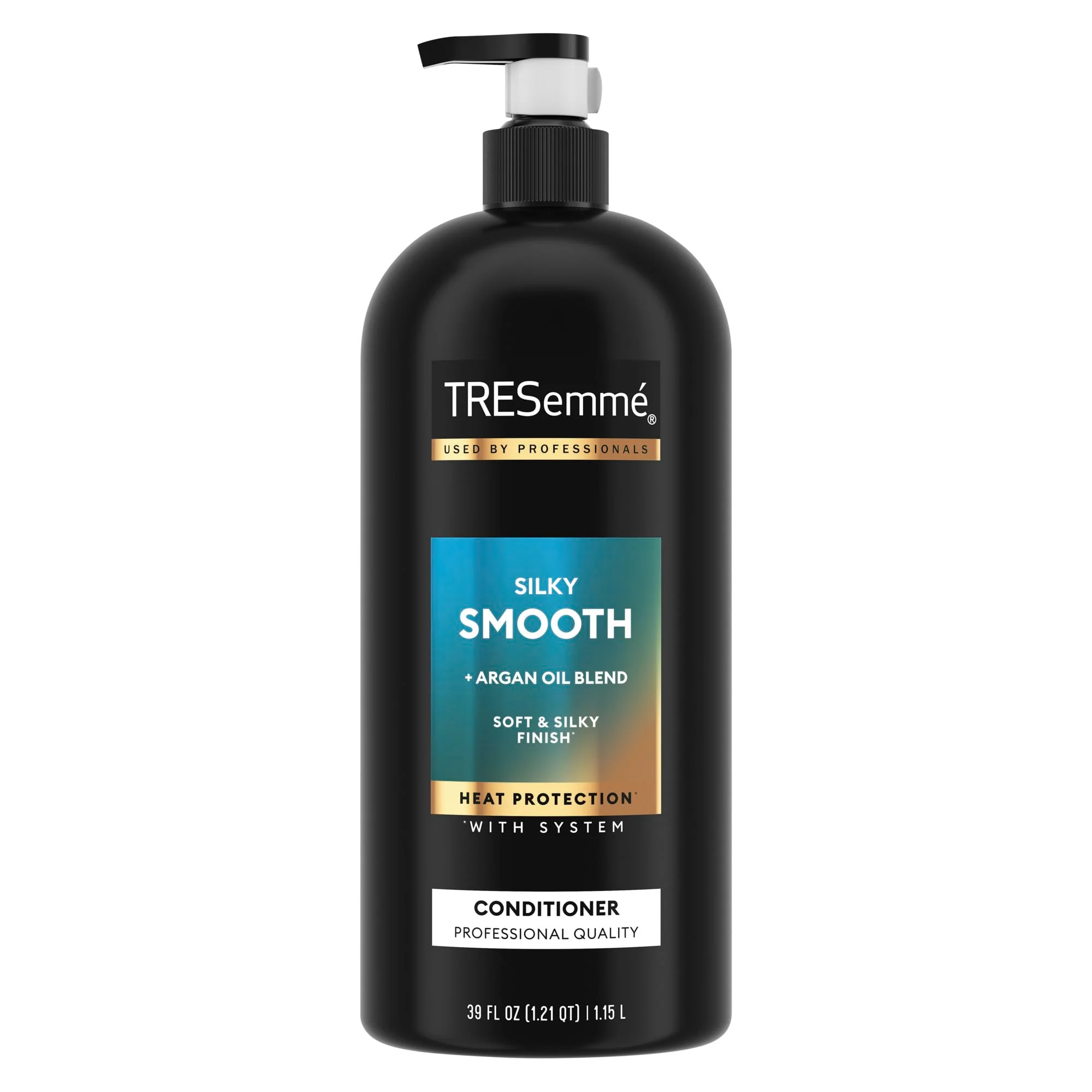 Solid TRESemmé Smooth and Silky Conditioner with Pump 39 oz Functional