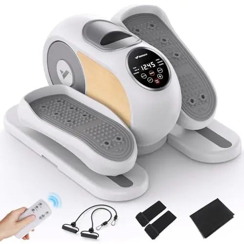 Clean MERACH Under Desk Elliptical Quiet Portable with 12 Speeds Trendy
