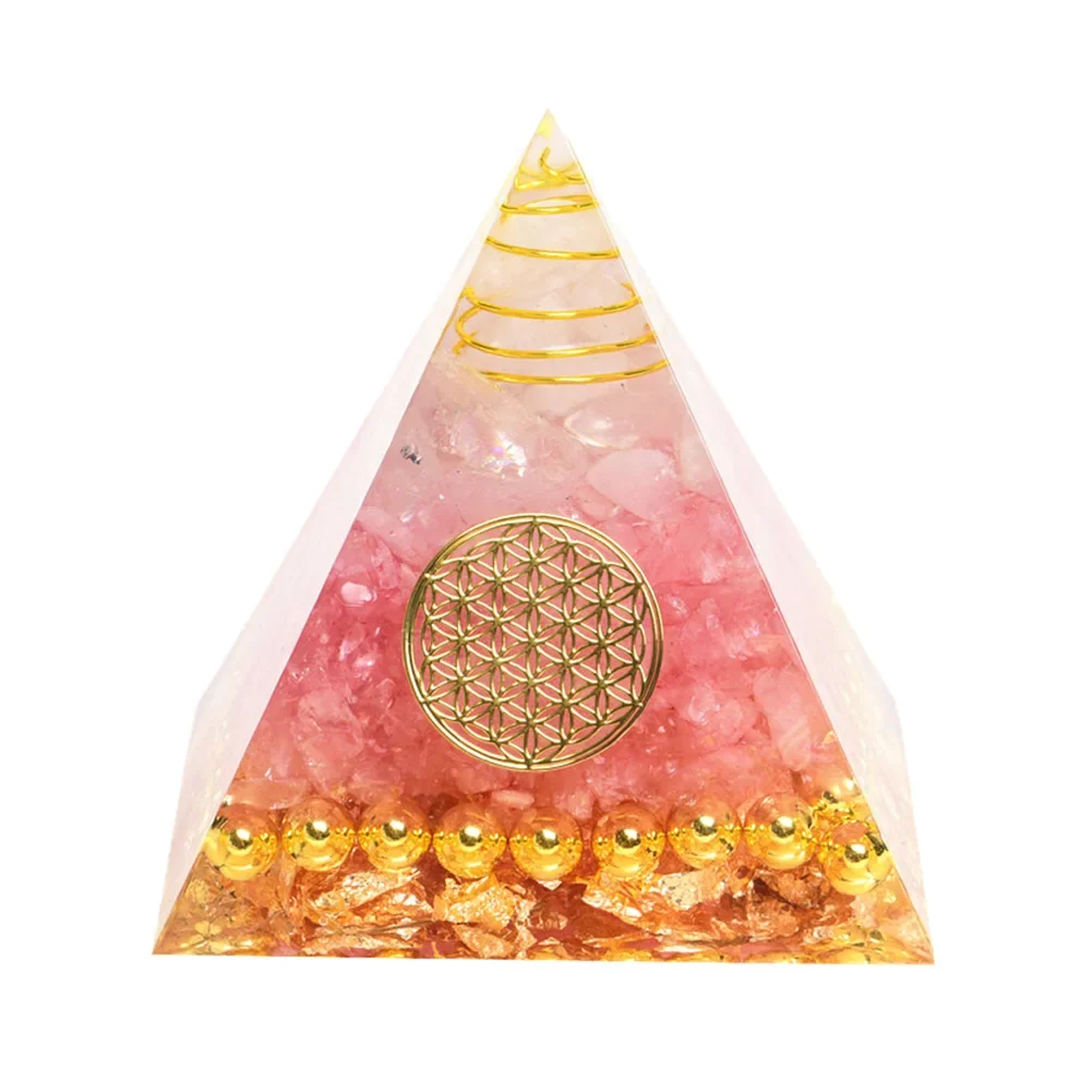 Specialty Crystal Orgone Pyramid – Energy Generator Chakra Healing Luxury