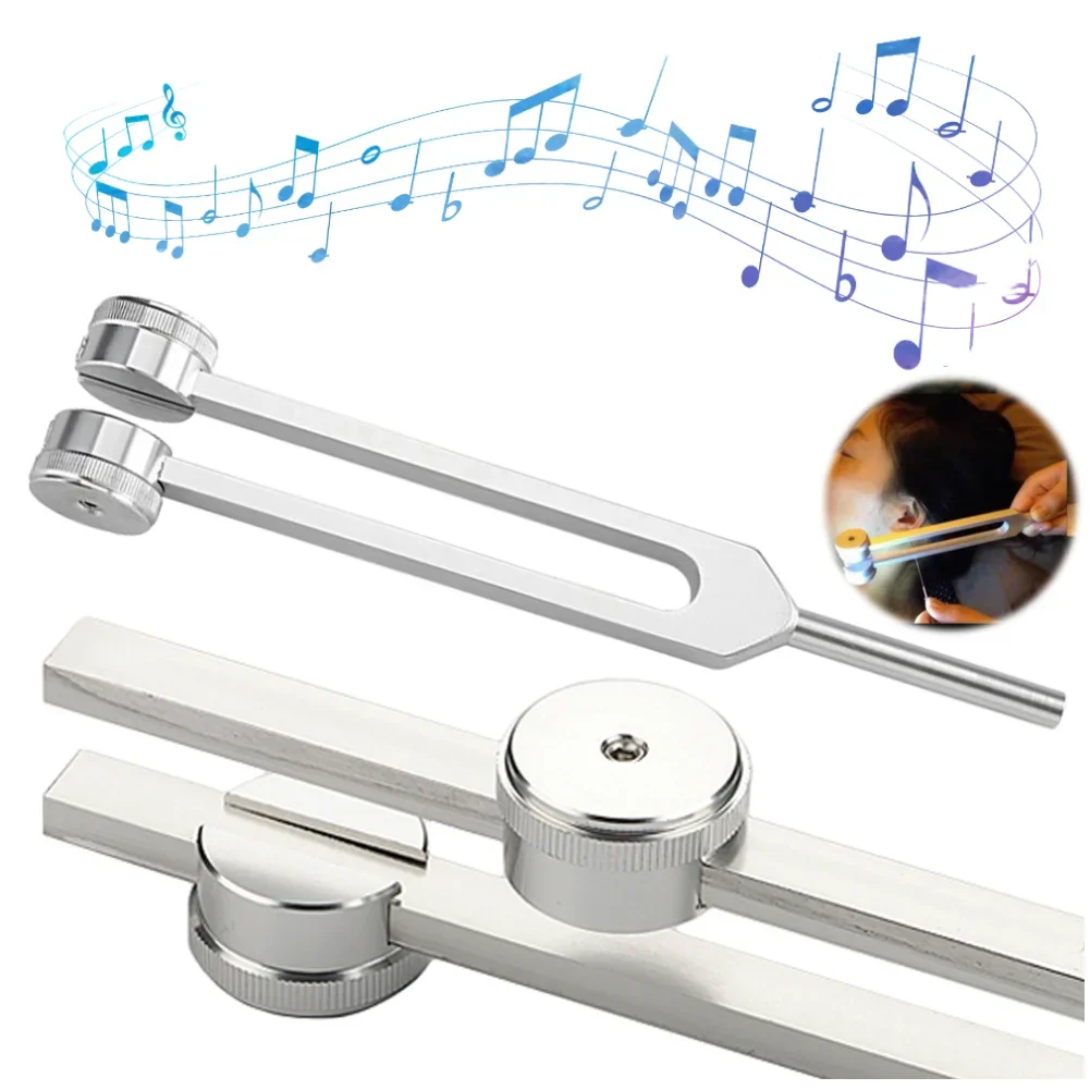 Trendy 128 Hz Tuning Fork Healing Instrument with Wood Hammer First-Class