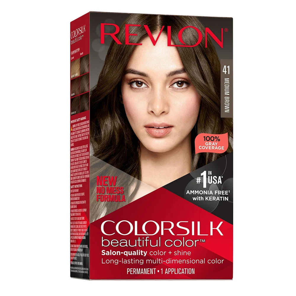 Pure Revlon Colorsilk Beautiful Color Permanent Hair Color 41 Medium Brown 1 Ea Fashionable