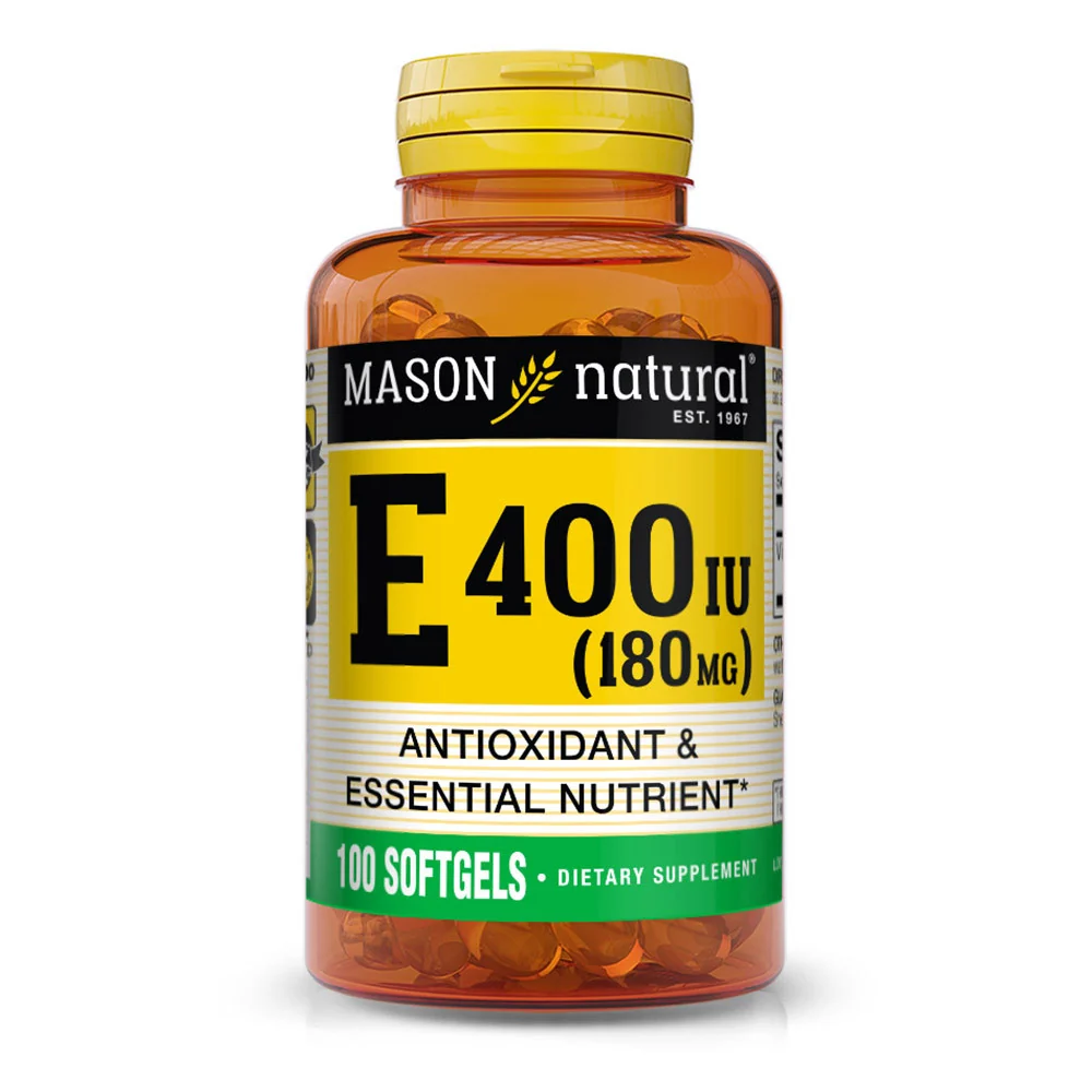Functional Mason Natural Vitamin E 400Iu Dietary Supplement Softgels 100 Ea Green