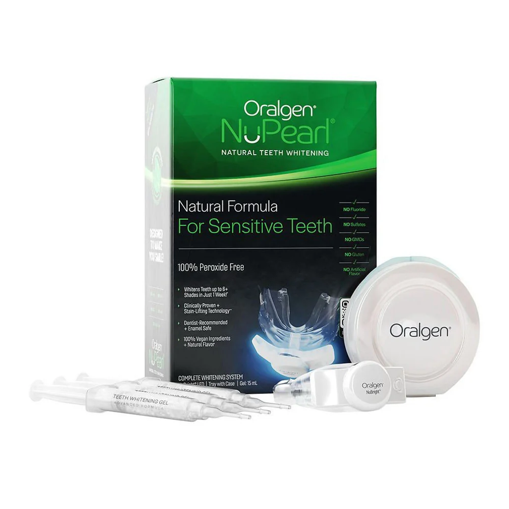 Certified Oralgen NuPearl Natural Sensitive Teeth Whitening Kit 1 Ea Lightweight