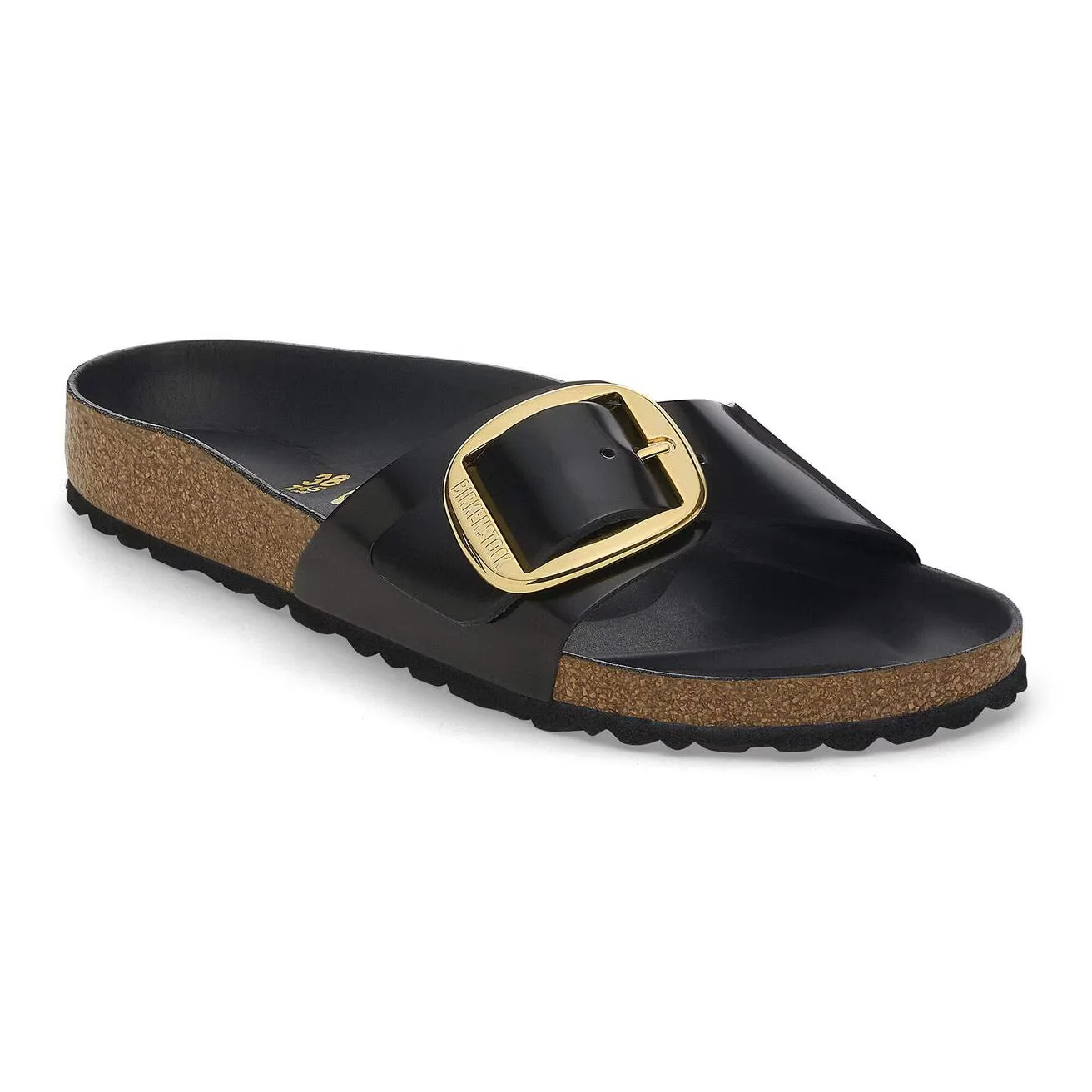 Eco-Friendly Birkenstock Unisex Madrid Big Buckle High-Shine Black Trendy