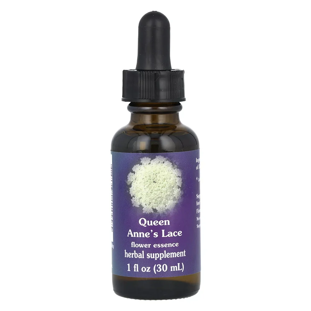 Prestigious Queen Annes Lace Herbal Supplement Dropper By Flower Essence - 1 Oz Fast