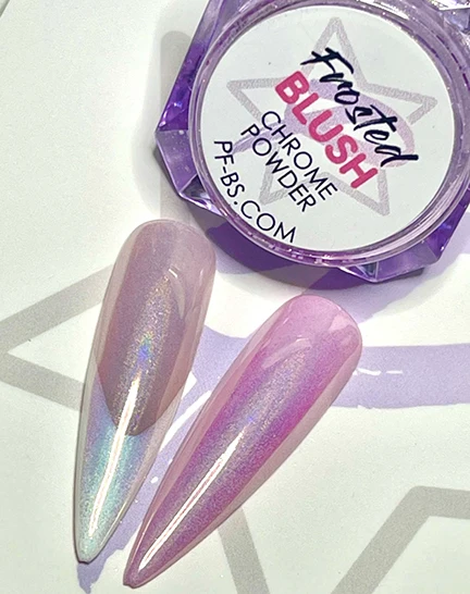 Fine Frosted Blush Chrome Specialty