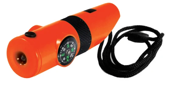 First-Class Emergency Backpacking Camp Camping Compass Survival Tool Kit Whistle Safety Practical
