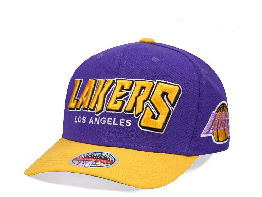 Fashionable Mitchell Ness Men's NBA Shredder Stretch Snapback Hwc Lakers Snapback Caps Safe