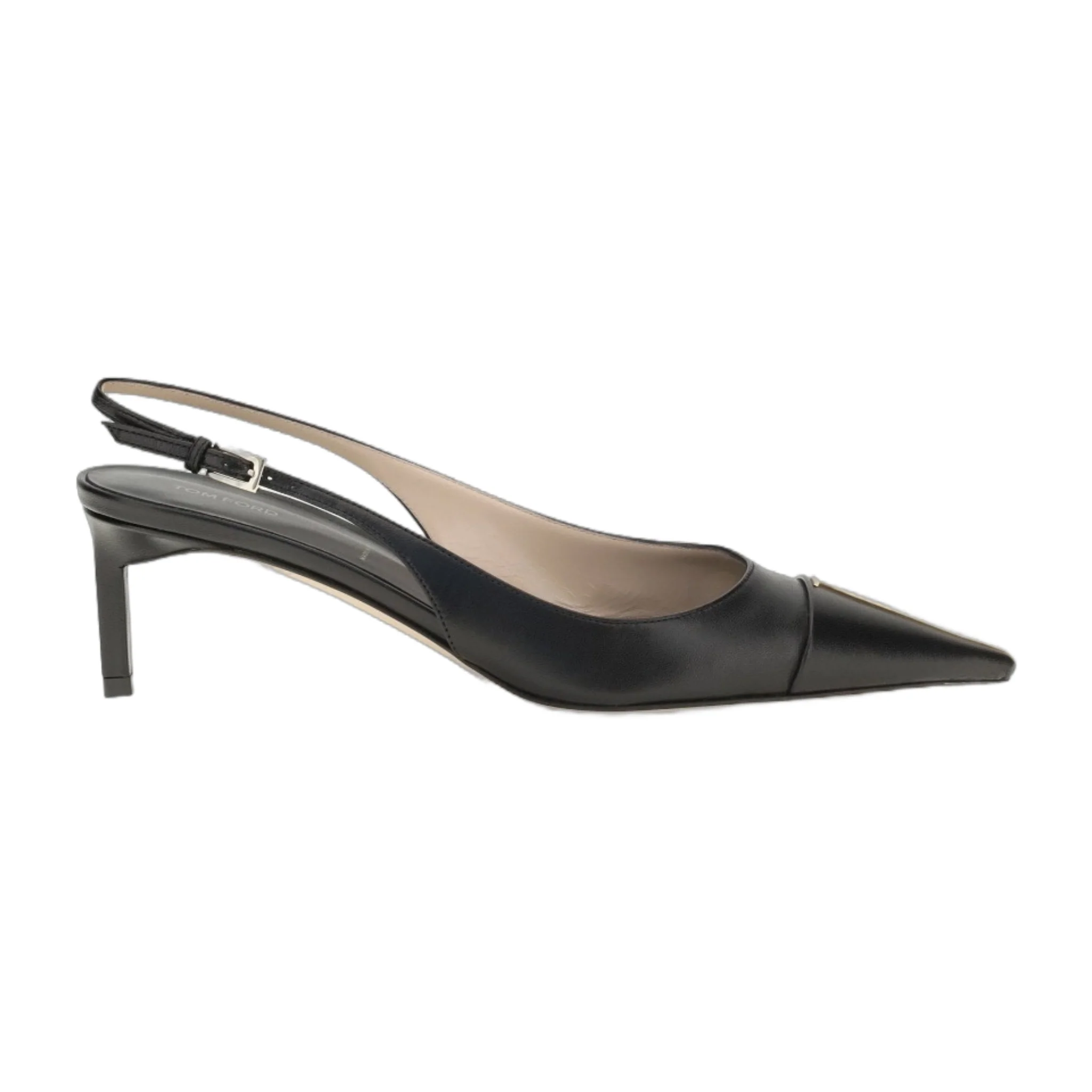 Easy-to-Use Pumps Leather Slingback Black World-Class