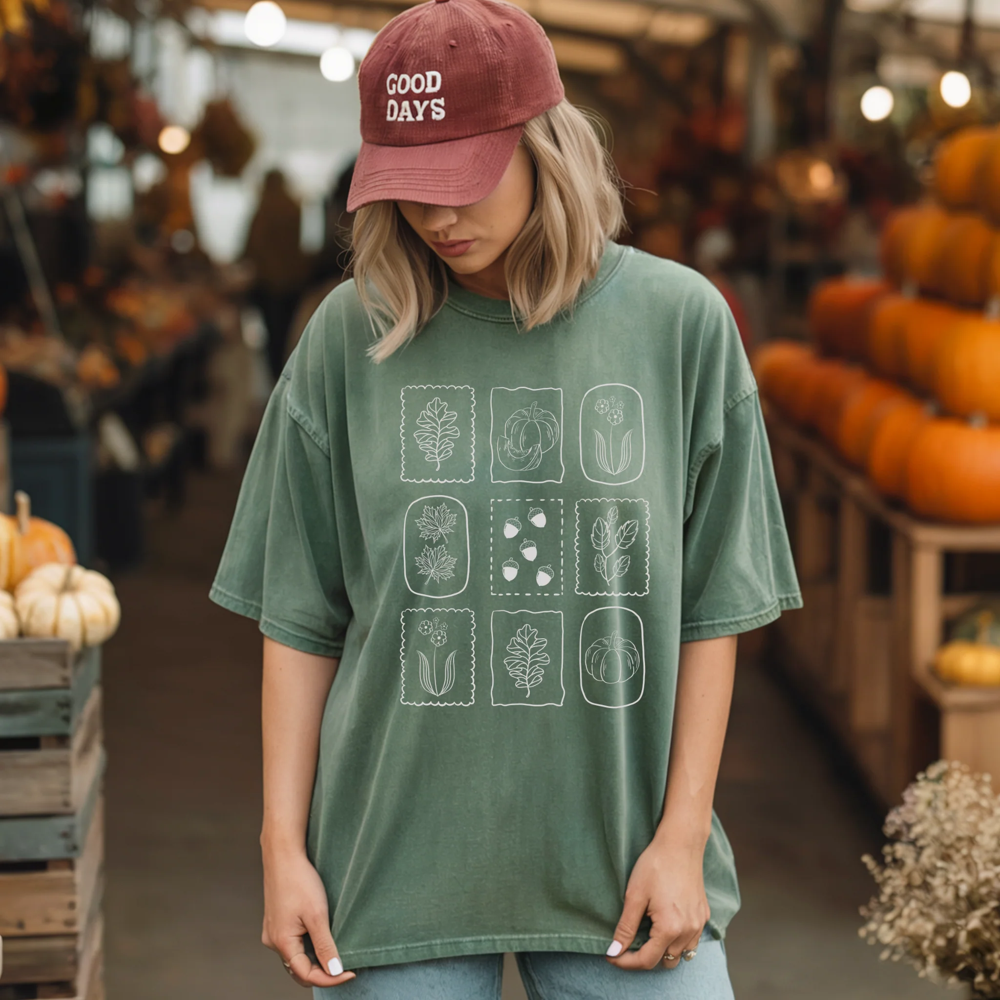 Relaxed Autumn Stamp T Shirt Trusted