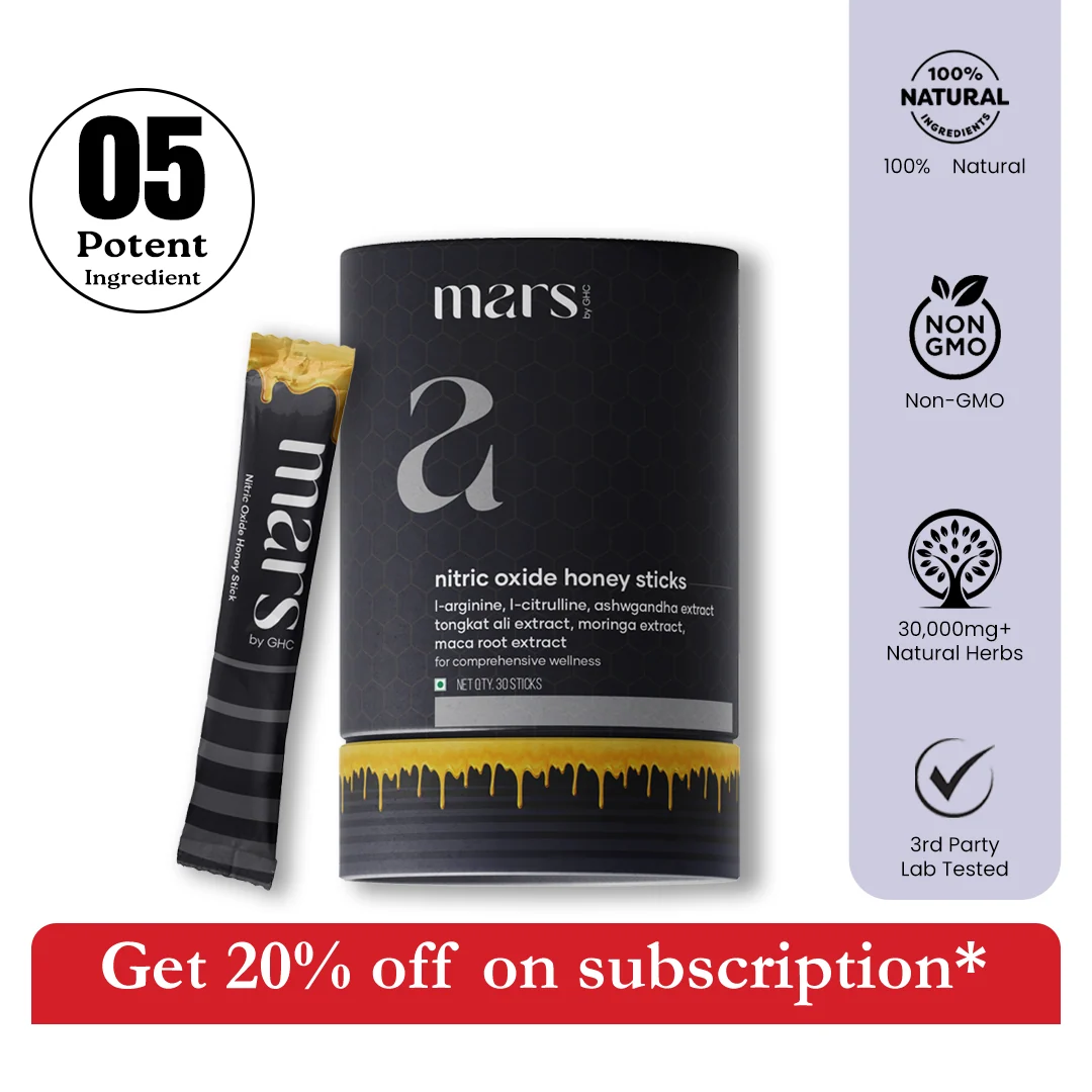 Sustainable Bastoncini di miele all'ossido nitrico - Potenziatore naturale di energia flusso sanguigno e resistenza con Ashwagandha radice di Maca Tongkat Ali L-Arginina e L-Citrullina Carefully Designed