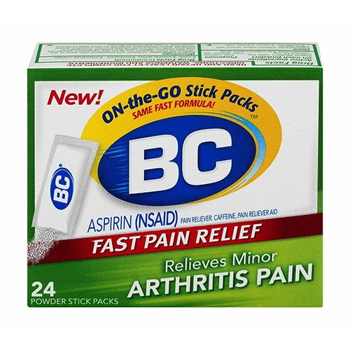 Classic BC Aspirin Fast Pain Relief Arthritis Strength Powder Packets - 24 Ea Durable