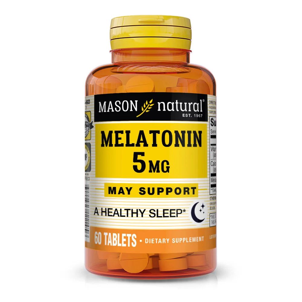 Flexible Mason Natural Melatonin 5 Mg With Vitamin B-6 Capsules Extra Strength - 60 Ea Verified