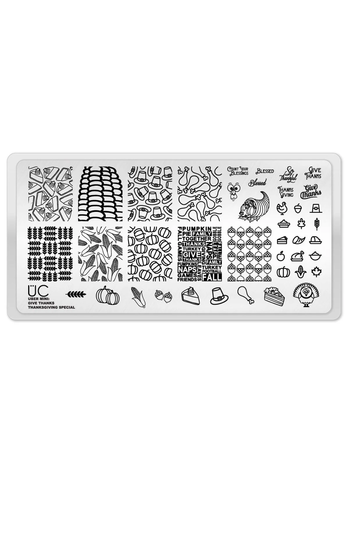 Healthy Give Thanks - Uber Chic Mini Stamping Plate Exclusive