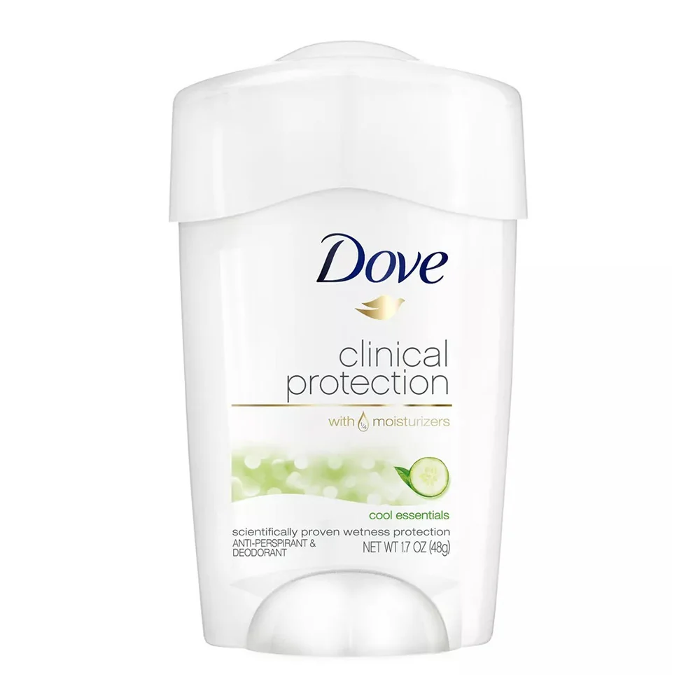 Lightweight Dove Beauty Clinical Protection Cool Essentials Antiperspirant Deodorant Stick 1.7 Oz High-Grade