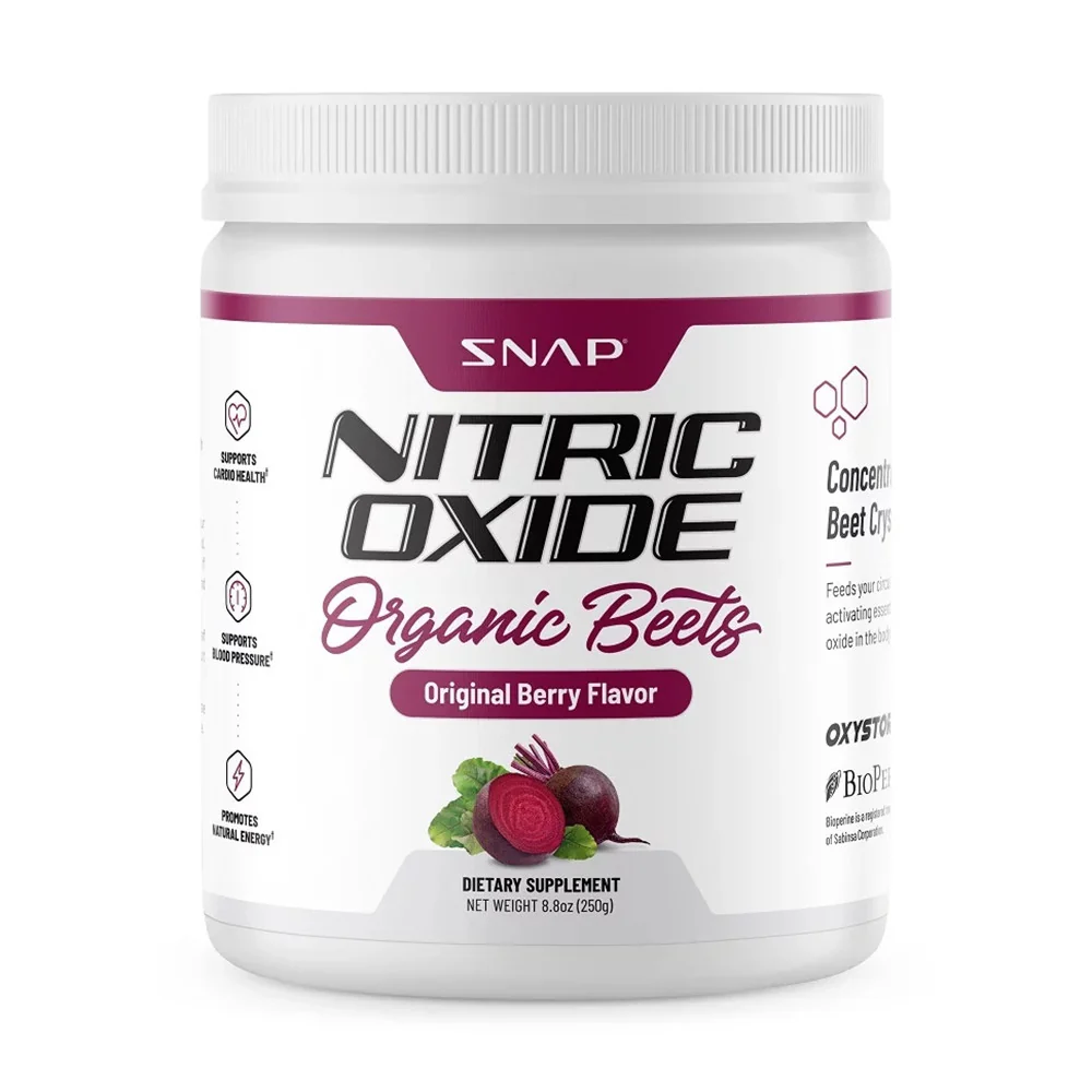 Enhanced Snap Nitric Oxide Organic Beets Supplement Powder Berry Support Cardio Health 250 Gm Exclusive