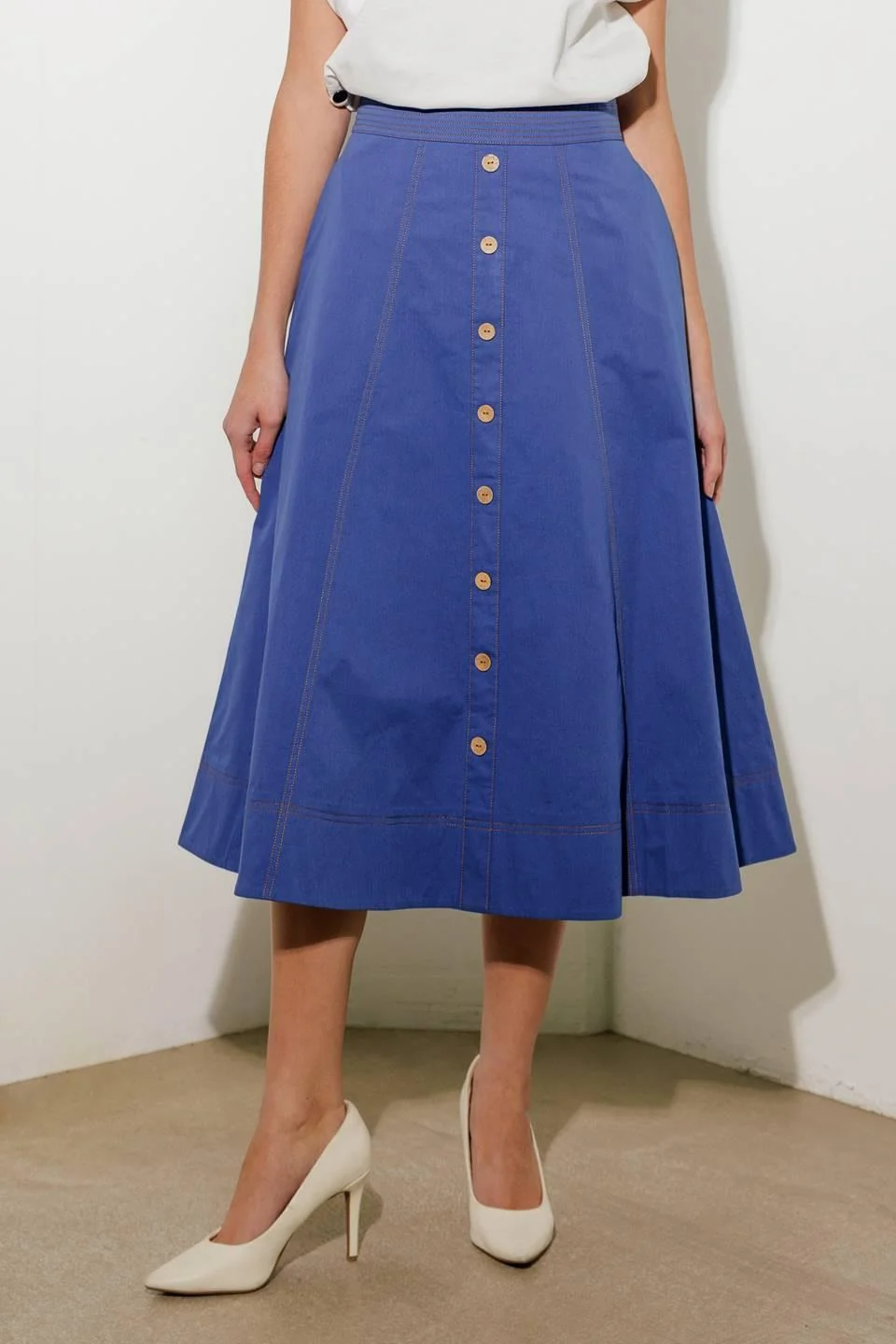 Trendy Enchanted Elegance Midi Skirt Long-Lasting