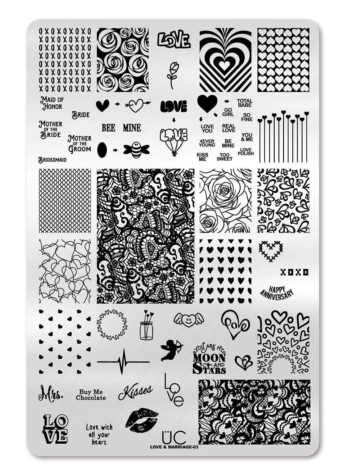 Functional Love Marriage 3 - Uber Chic Stamping Plate Verified