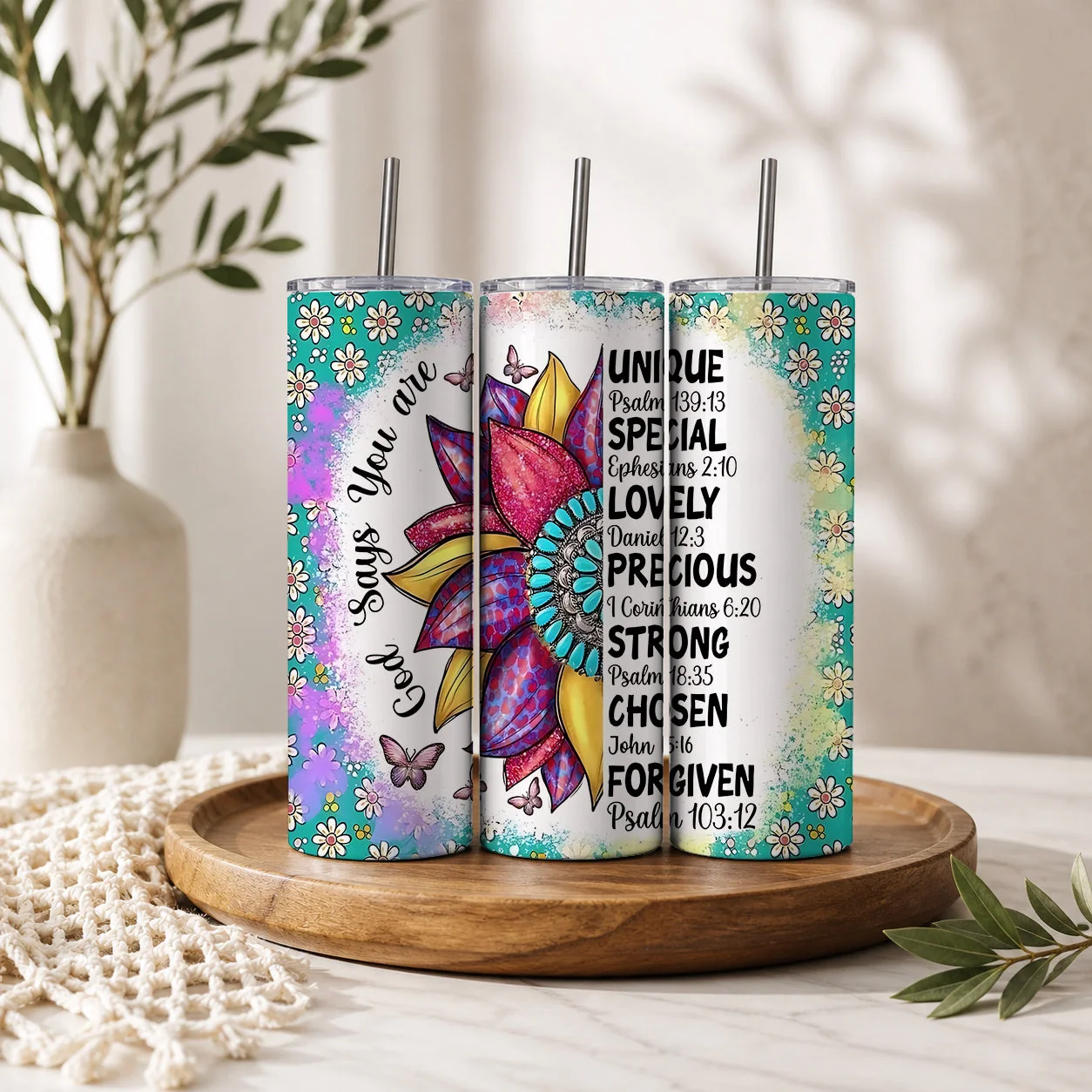 Long-Lasting God Says You Are stainless‑steel tumbler Excellent