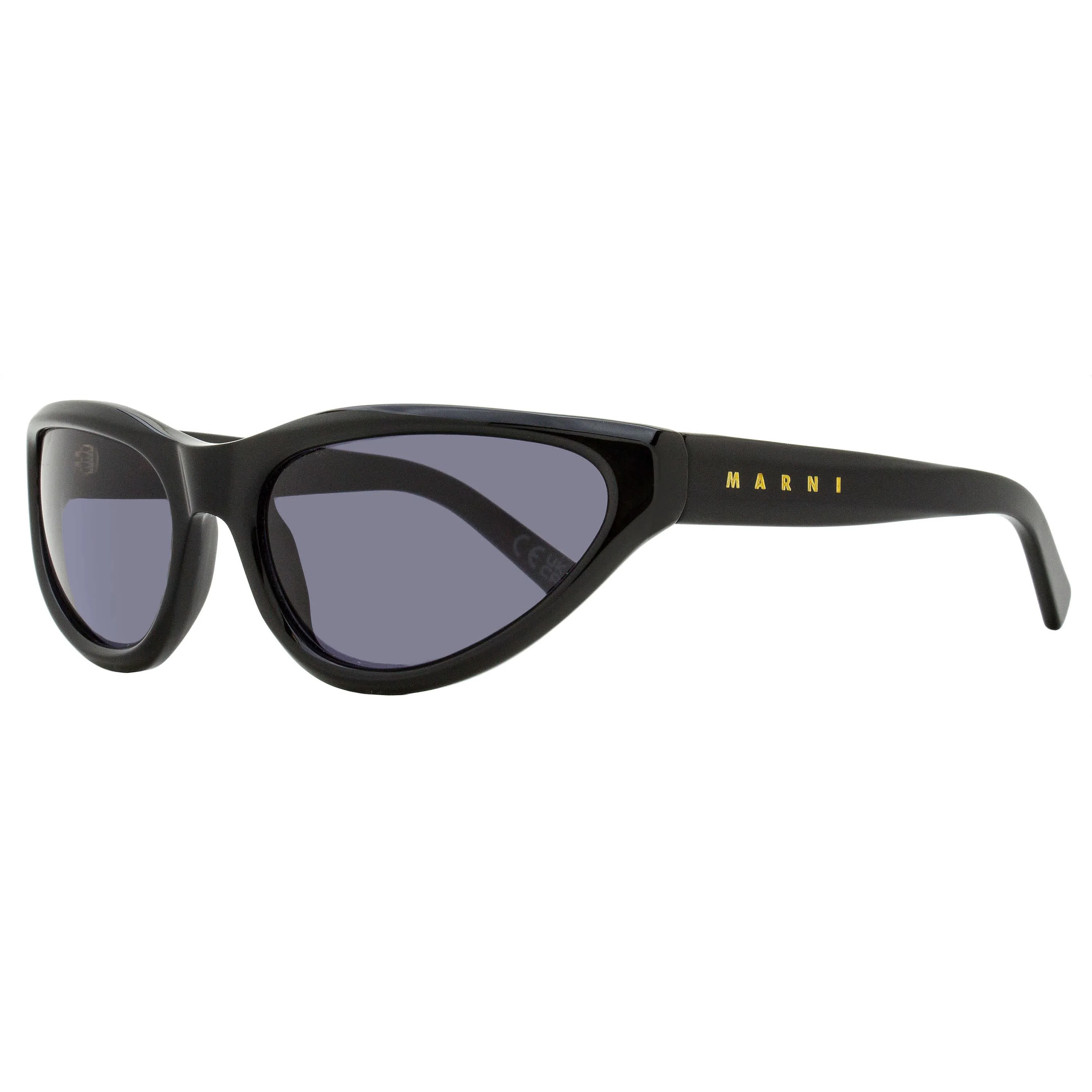 Luxury Marni Wrap-Around Sunglasses Mavericks FA7 Black 60mm Practical