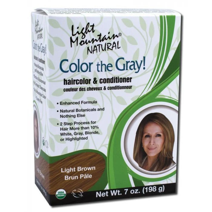 High-Quality Light Mountain Color The Gray Natural Hair Color And Conditioner Light-Brown 7 Oz Stylish