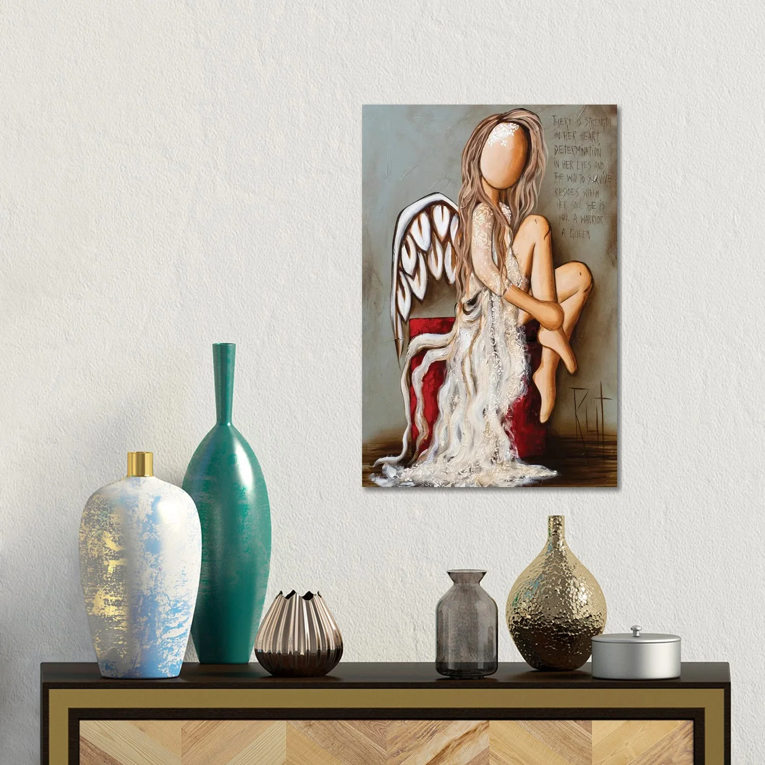 Verified There Is Strength In Her by Ruth's Angels - Canvas Gallery Wrap Refined