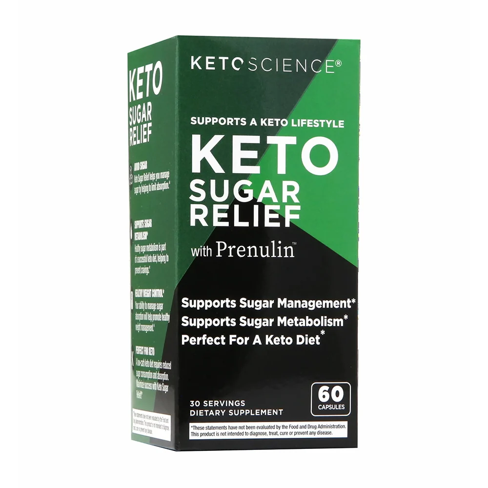 Versatile Keto Science Keto Sugar Relief with Prenulin 30 Servings 60 Ea Pure