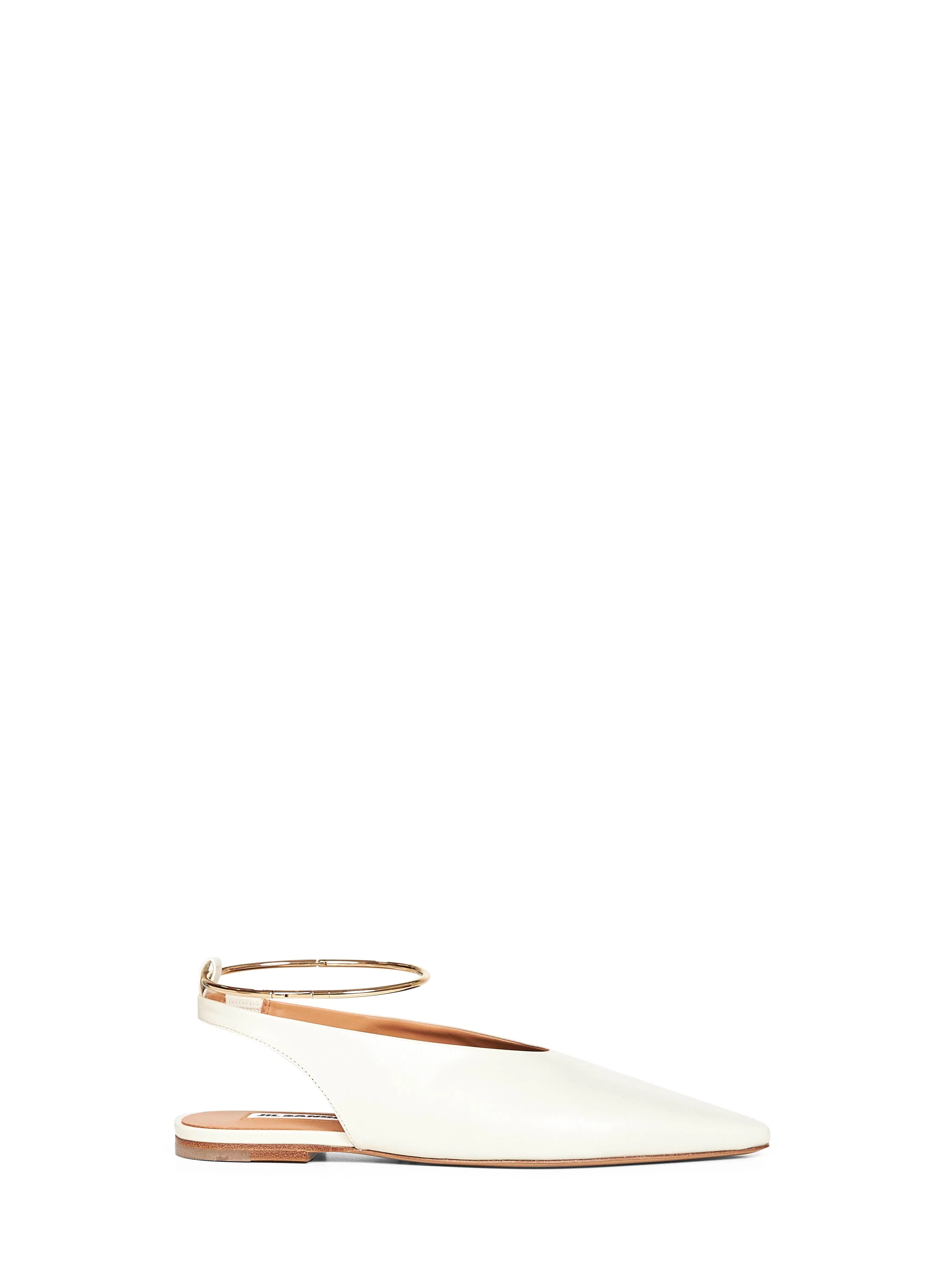 Lightweight Bone Pointed Toe Slingback Ballet Flats Refined