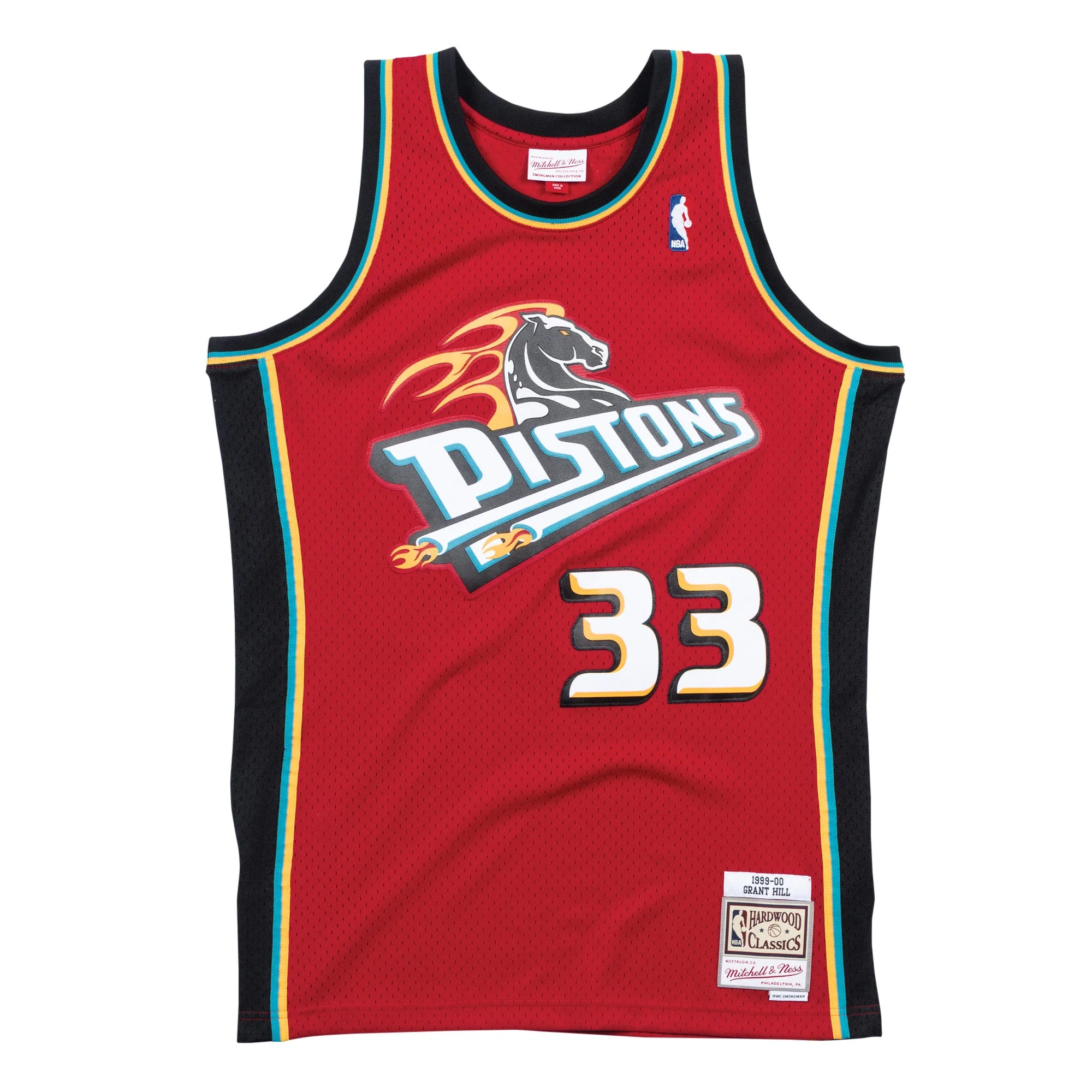 Clean Mitchell Ness Men's NBA Swingman Alternate Jersey Pistons 99-00 Grant Hill Jerseys Original