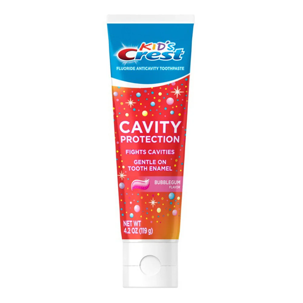 Fine Crafted Crest Kids Cavity ProtectionFluoride Anticavity Toothpaste Bubble Gum 4.2 oz World-Class