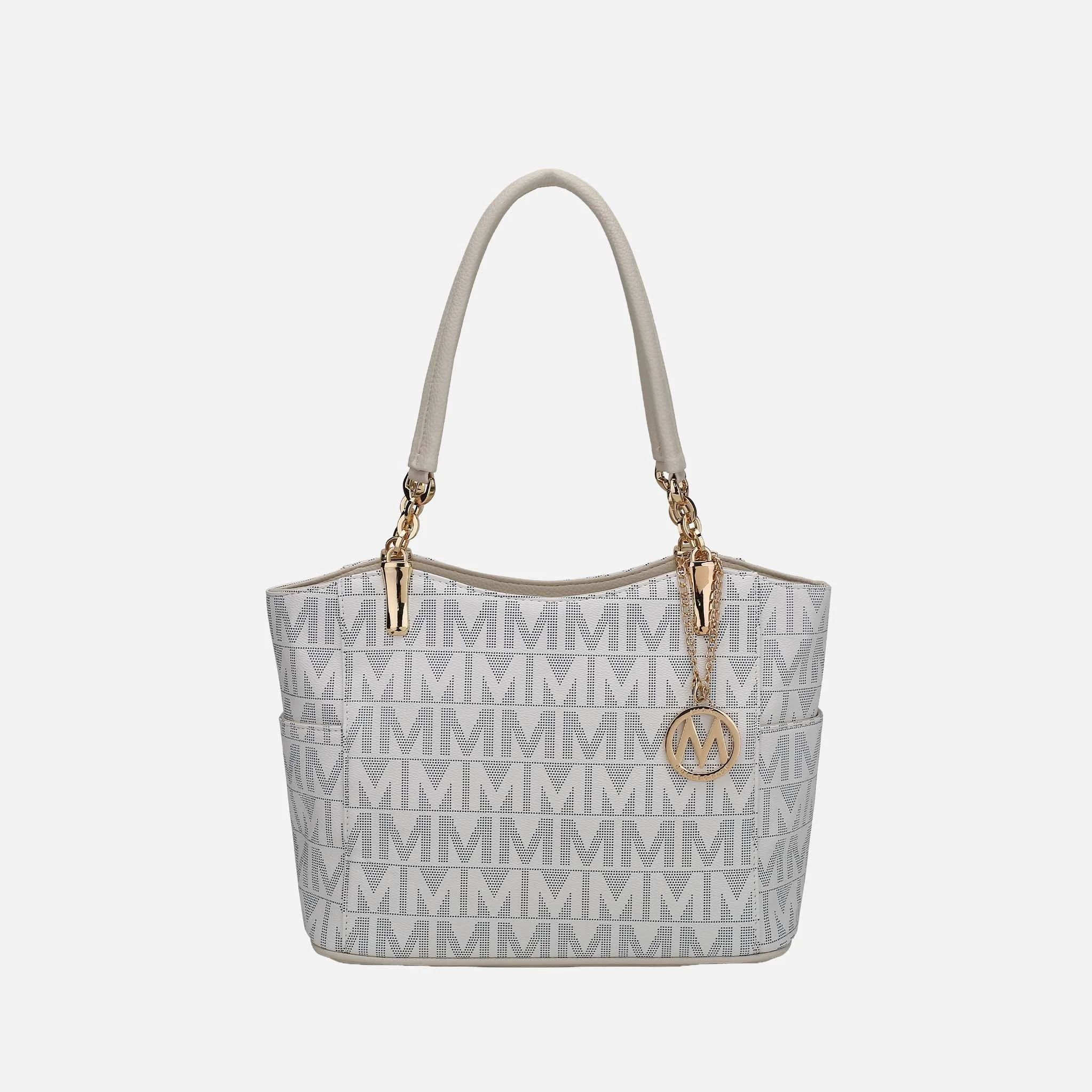 Superior MKF Collection by Mia K. - Braylee Signature Tote Bag Genuine