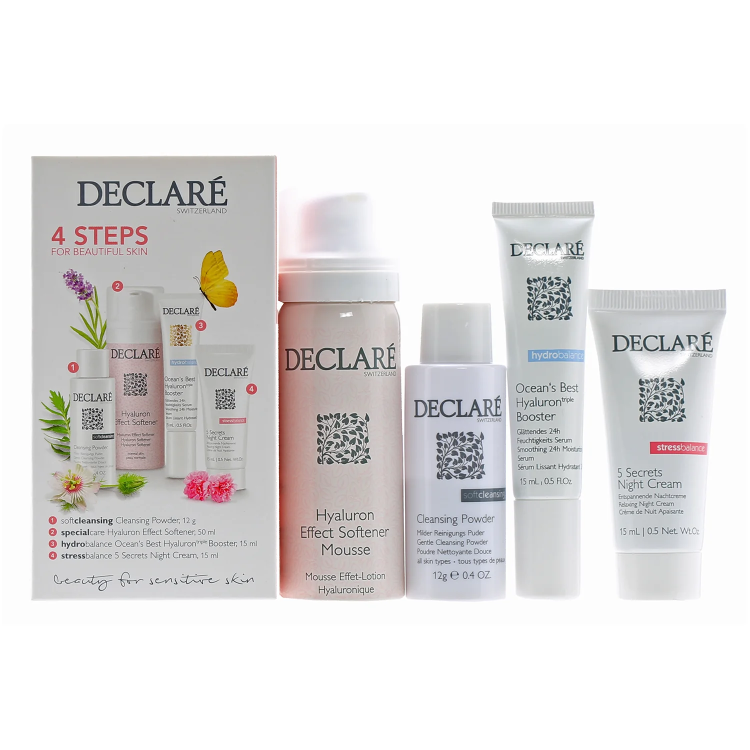 Unique Declare Ocean Kit Hyaluron Booster Sft Ntcrm Cln Pwd Trendy