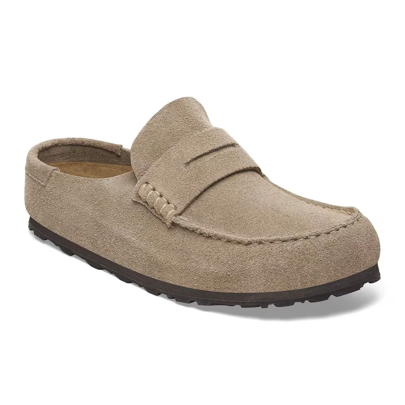Original Design Birkenstock Unisex Naples Wrapped Suede Leather Taupe Proven