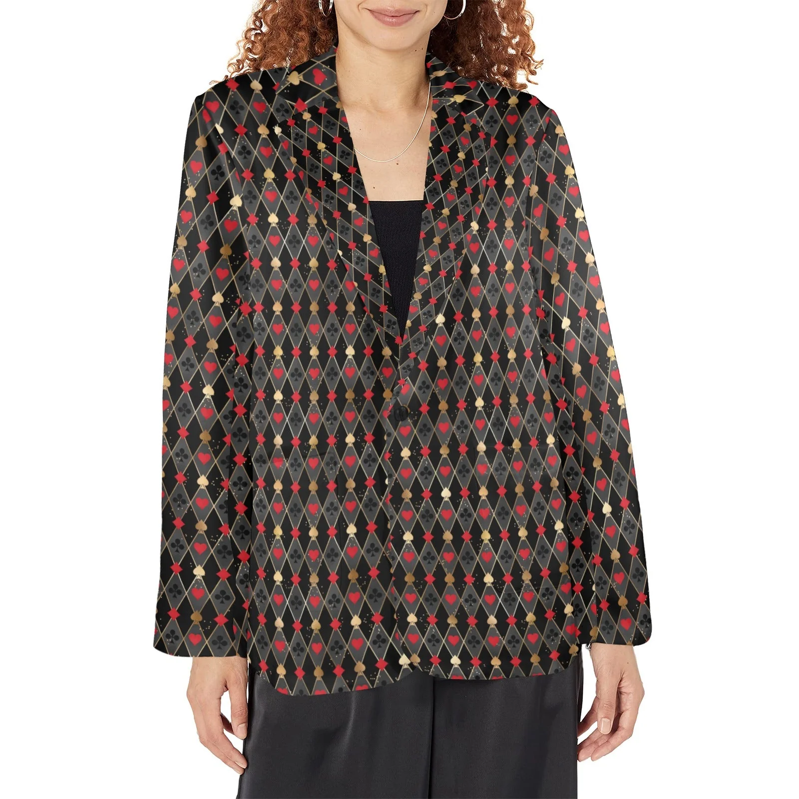 World-Class Baha Ranch Vegas King of Hearts Women's Western Blazer Elegant