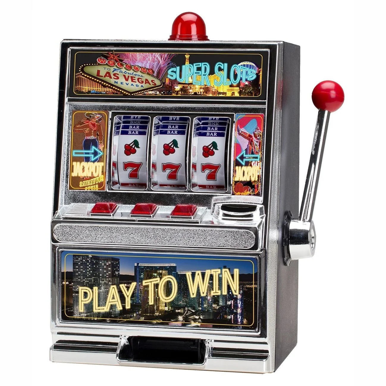 Enhanced Home Slot Machine Las Vegas Style Casino Coin Bank With Winning Light Versatile