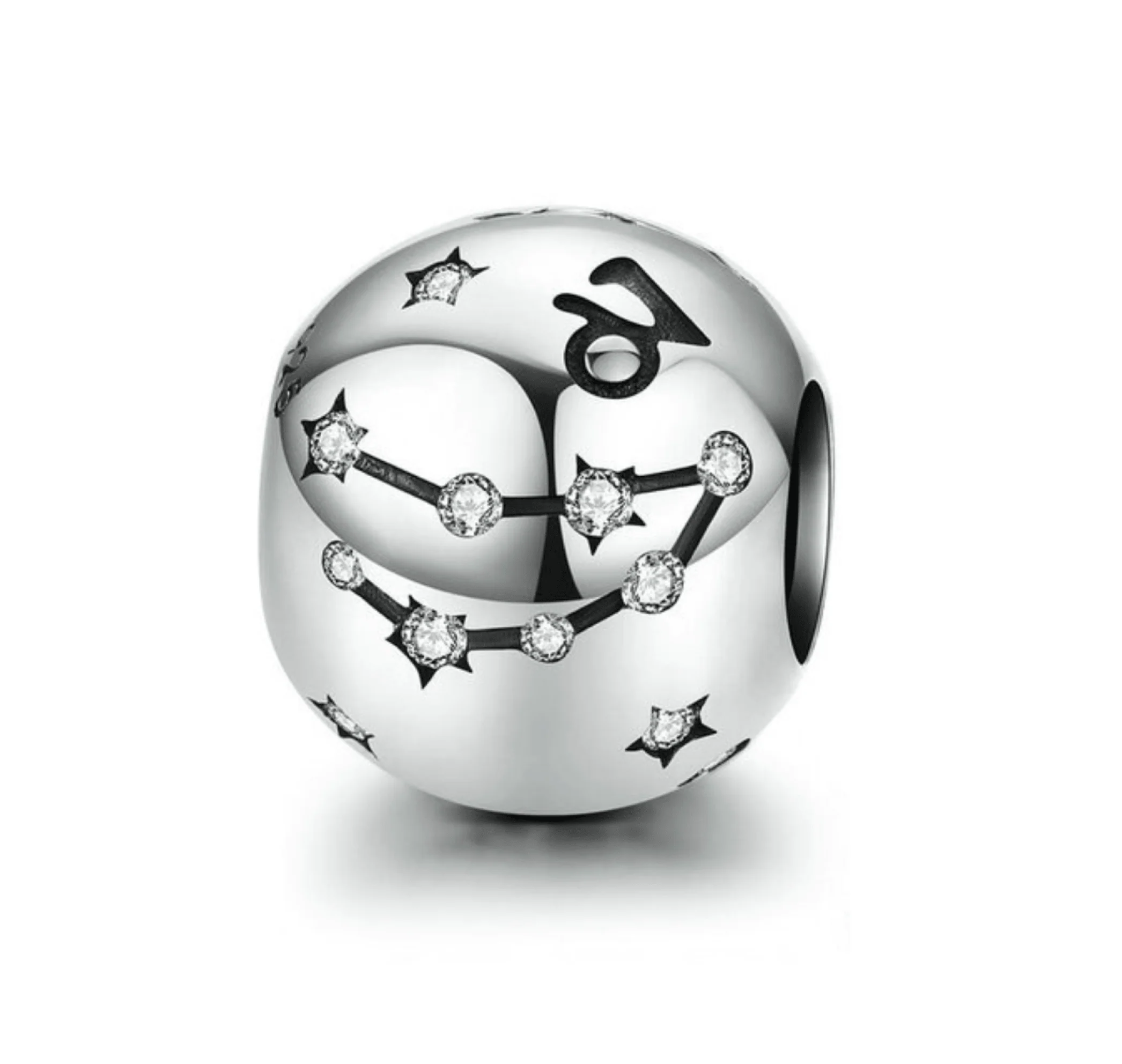Powerful Ag Sterling - Capricorn Sterling Silver CZ Zodiac Charm User-Friendly