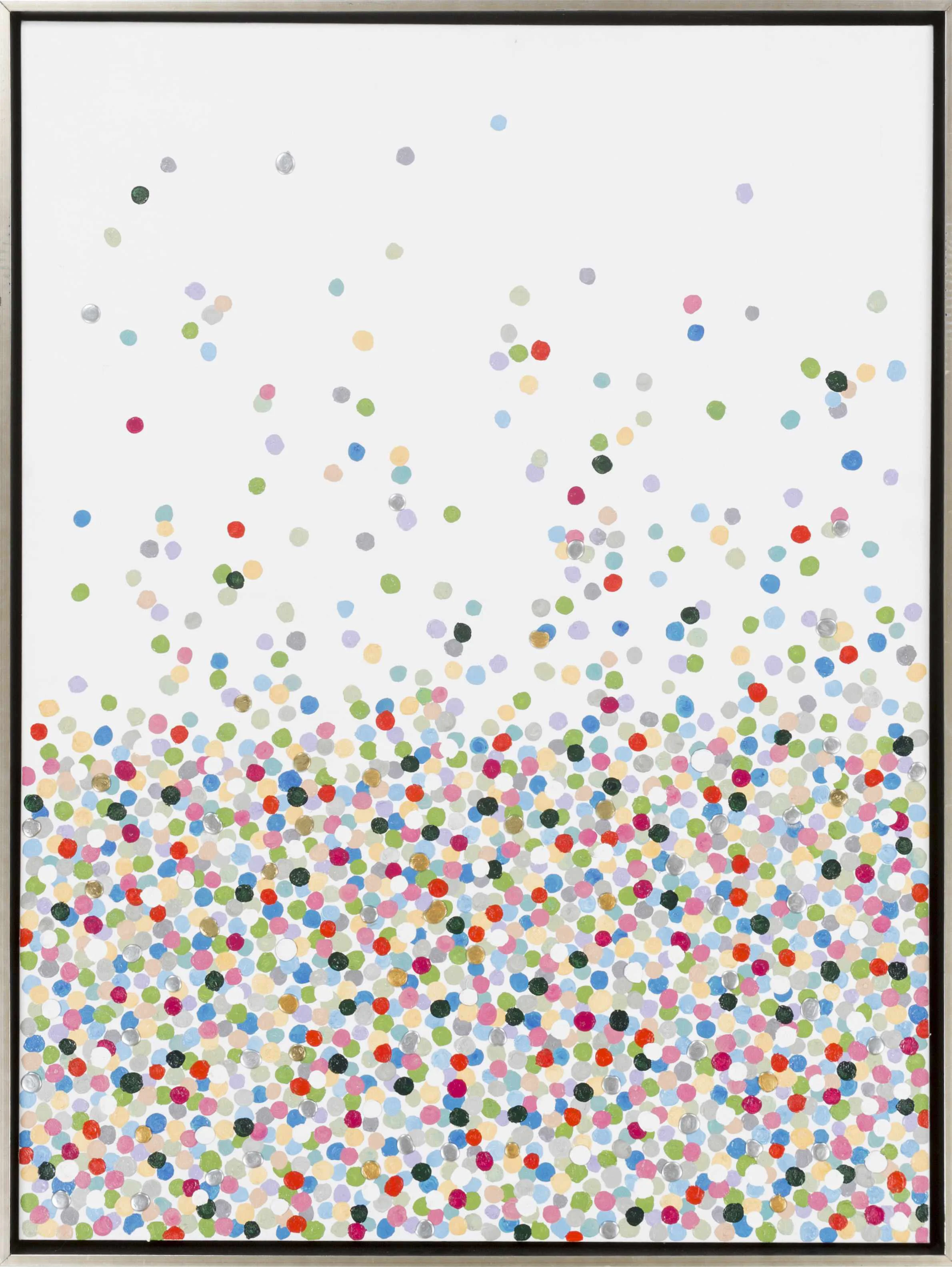 Lightweight Nelse Multicolor Polka Dot Pattern Wall Art - Functional