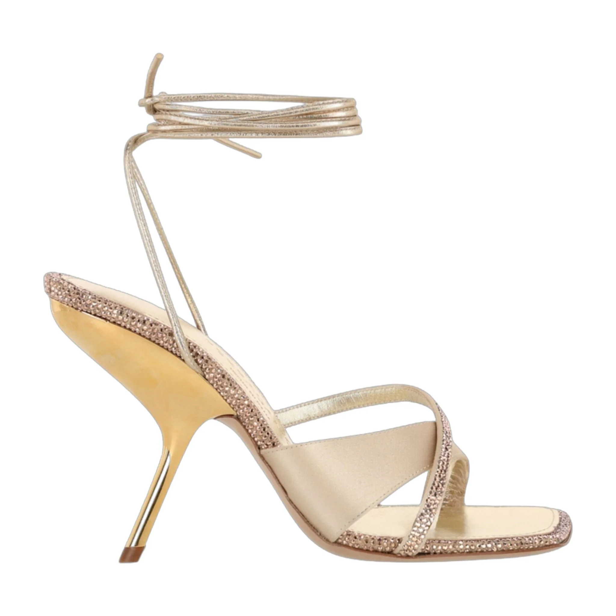 Pure Ferragamo Allegra X5 Crystal Embellished Heels Breathable