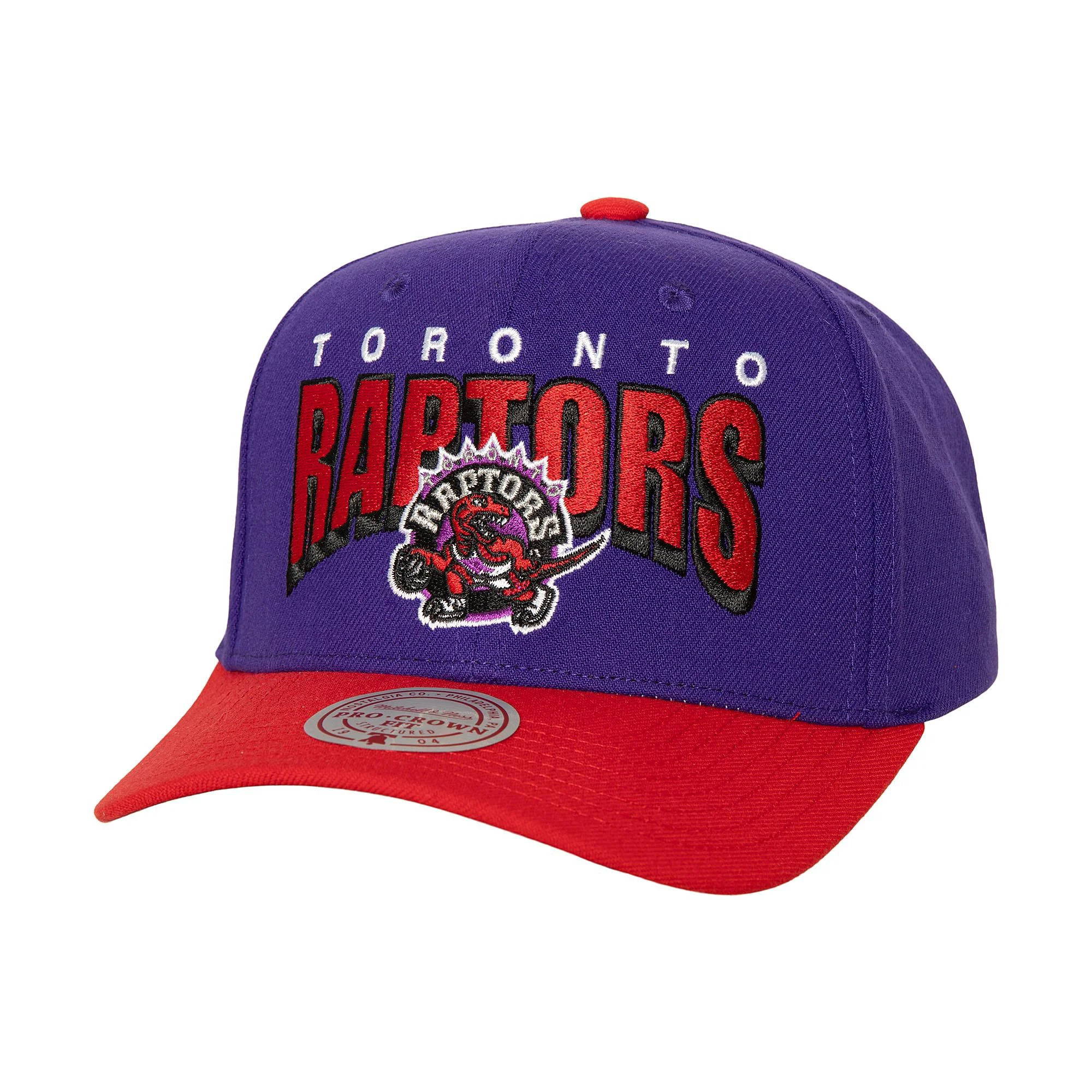 Trusted Mitchell Ness Men's NBA Boom Text Pro Snapback Hwc Raptors Snapback Caps Original