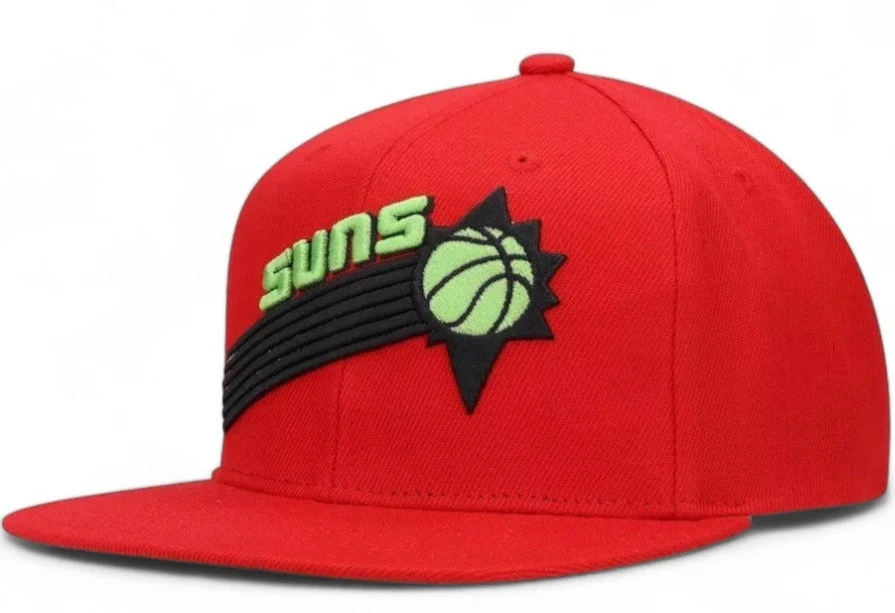 Detailed Mitchell Ness Men's NBA Reverse Candy Apple Snapback Hwc Suns Snapback Caps Luxury