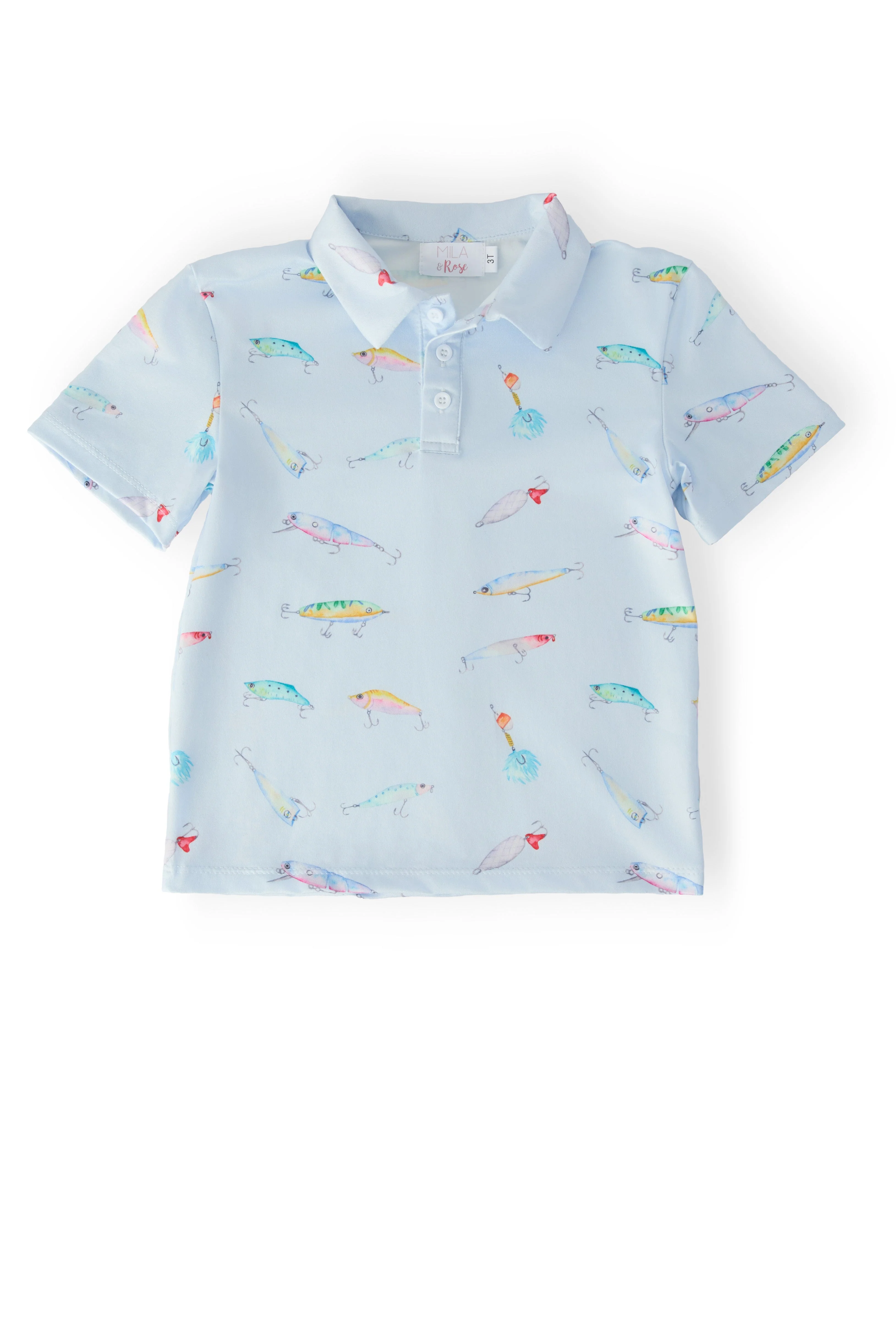 Minimalist Boys Fish Hook S S Polo Smooth